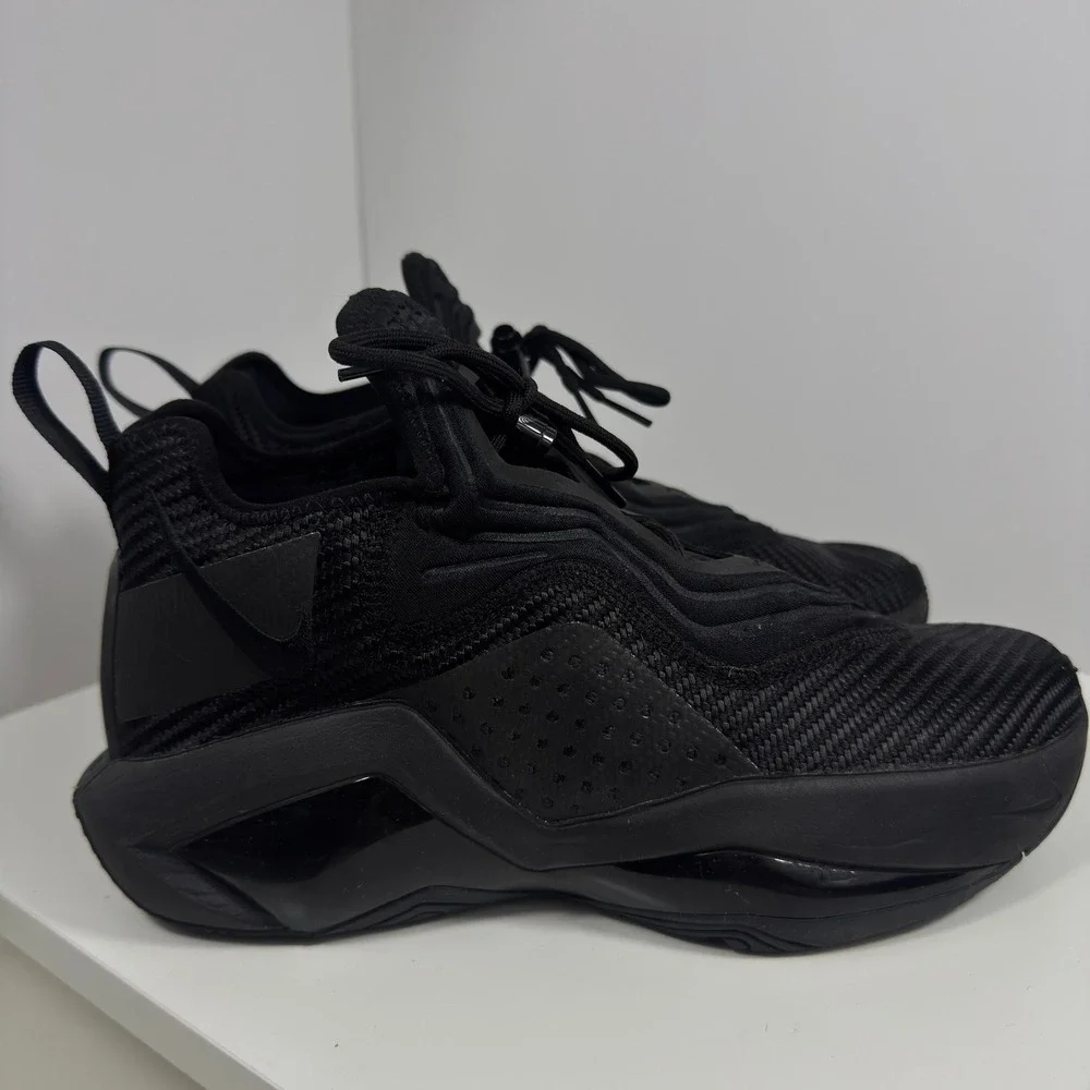 Nike LeBron Soldier 14 Mens Size 8 Triple Black Basketball Shoes CK6024-003